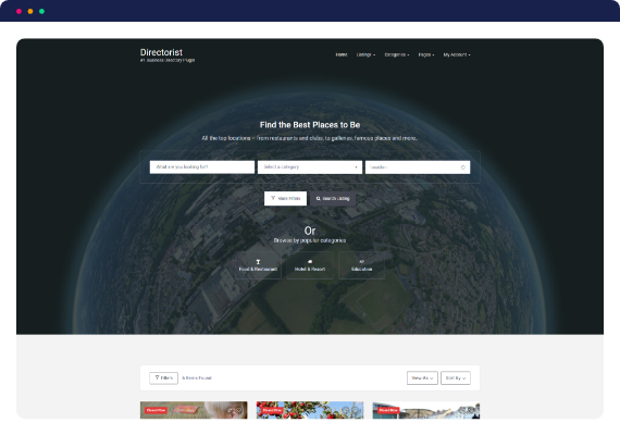 Directorist Directoria – Simple Directory Theme for WordPress