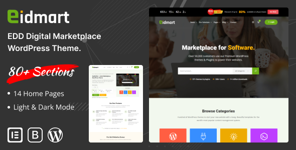 Eidmart Theme – Digital Marketplace WordPress Theme