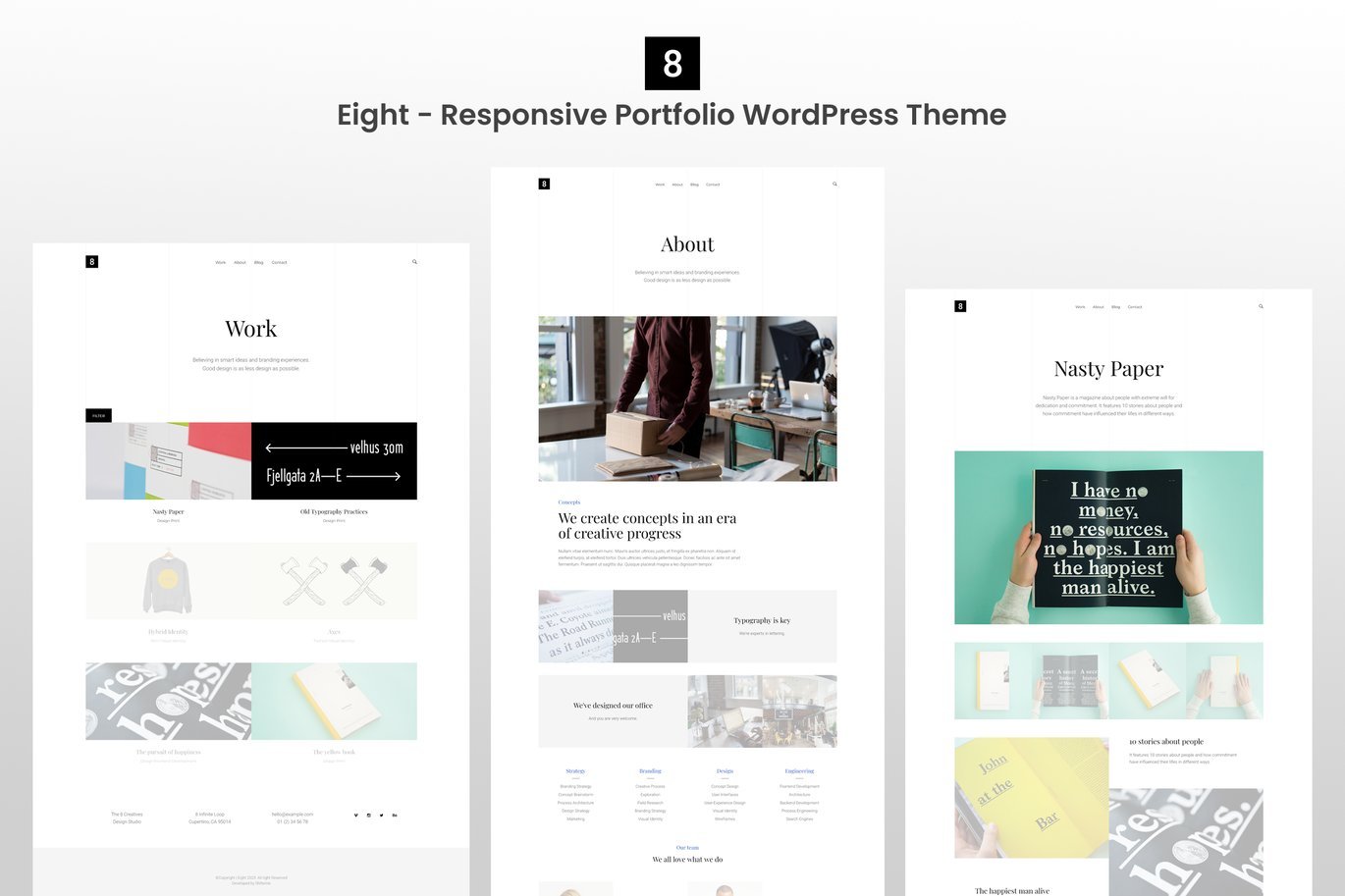 Eight Responsive Portfolio WordPress Theme