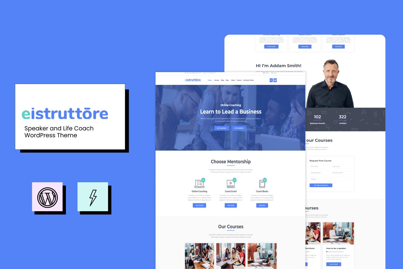 Eistruttore – Speaker and Life Coach WordPress Theme