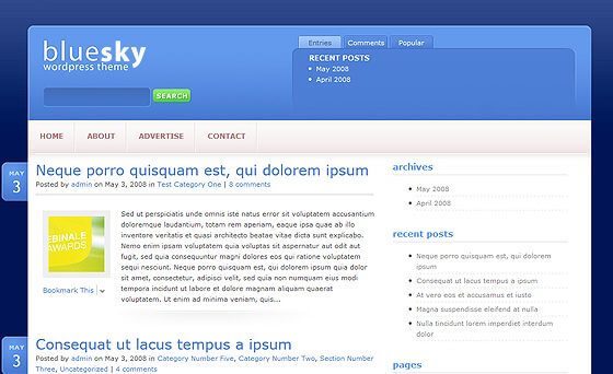 Elegant Themes BlueSky Premium WordPress Theme