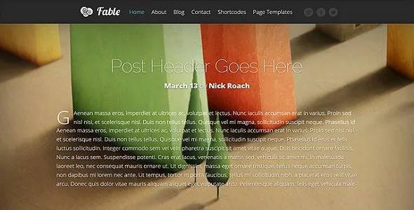 Elegant Themes Fable Premium WordPress Theme