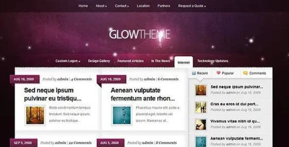 Elegant Themes Glow Premium WordPress Theme