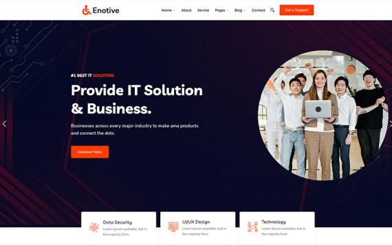 Enotive – IT Solutions and Business WordPress Theme