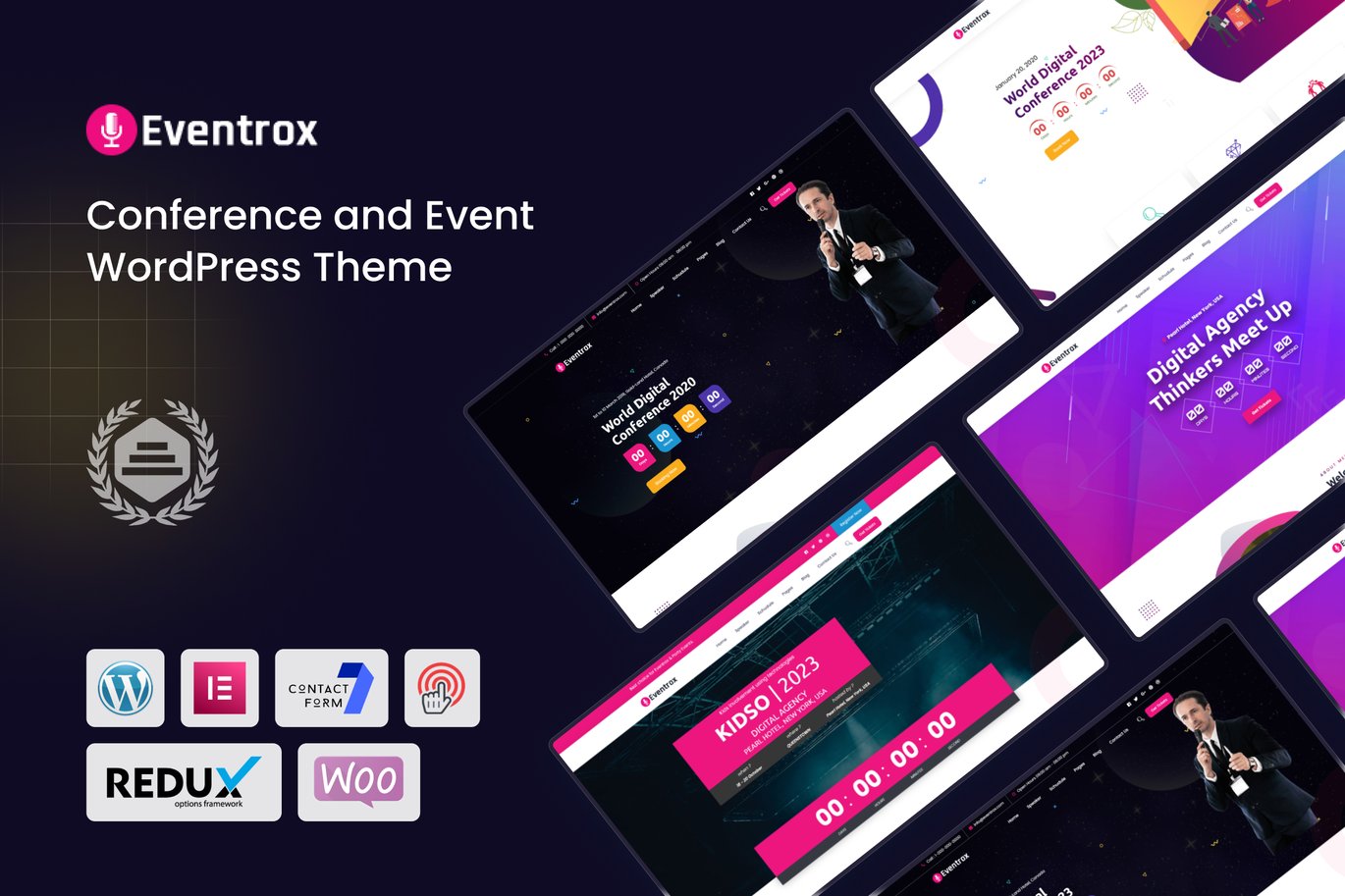 Eventrox Conference and Event WordPress Theme