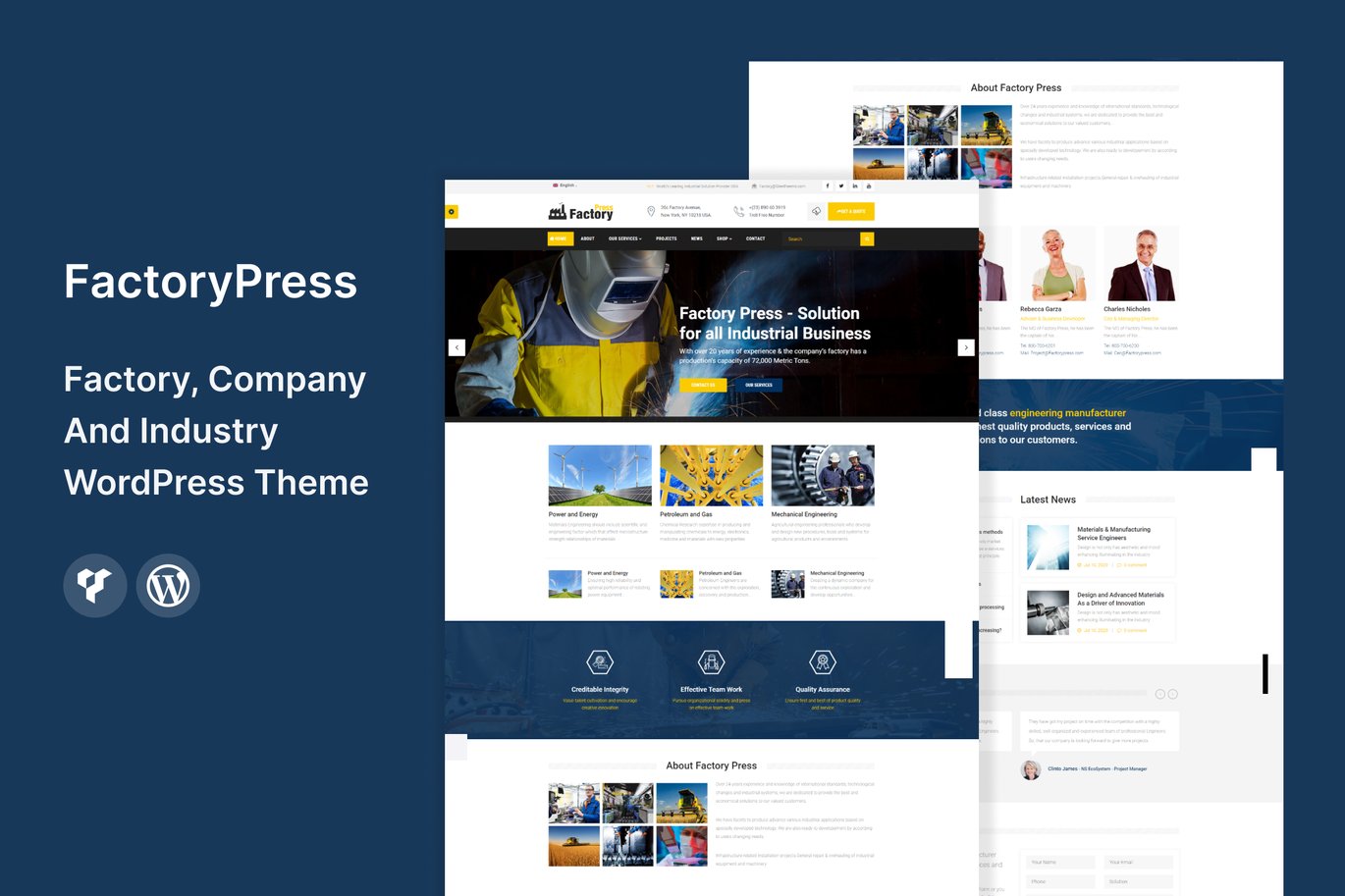 FactoryPress - Factory & Industry WordPress Theme