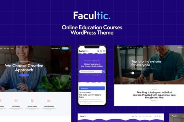 Facultic - Online Education Courses WordPress Theme