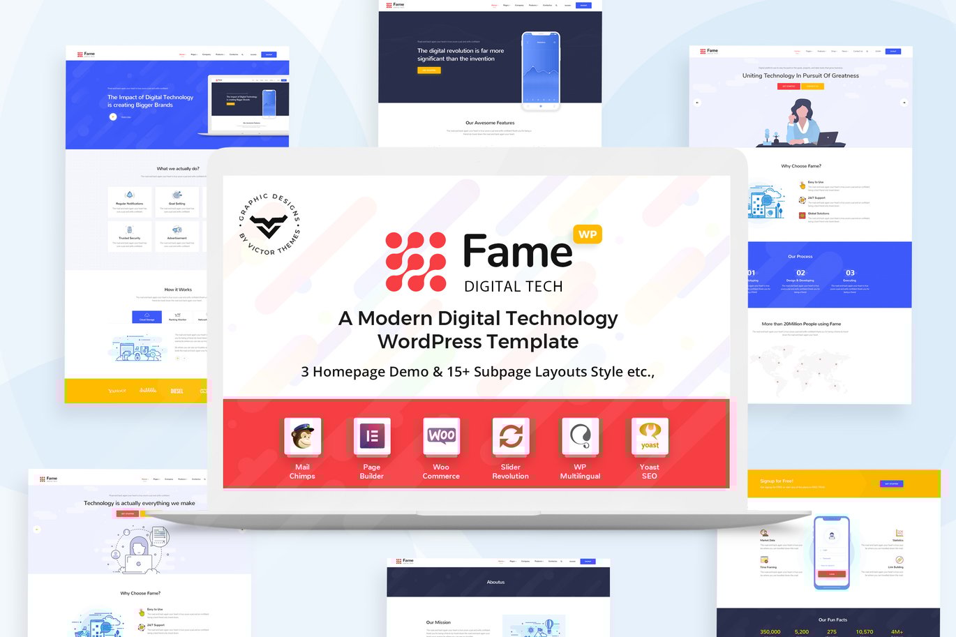 Fame – Digital TechnologyService WordPress Theme