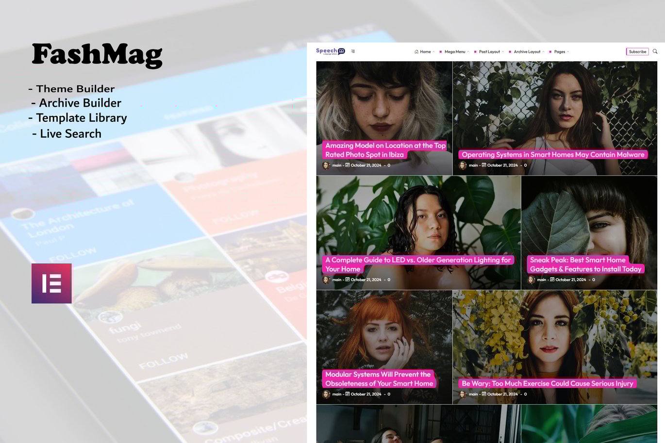 Fashmag - Lifestyle Blog & Magazine WordPress Them