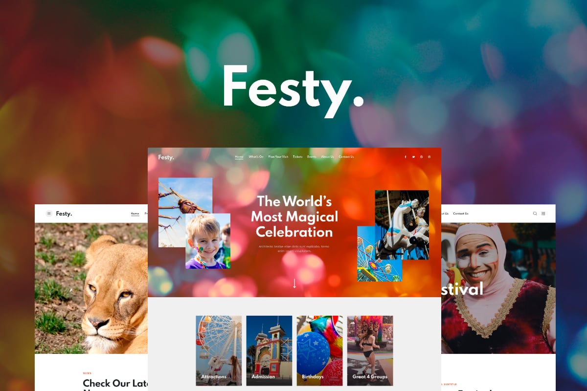 Festy - Theme Park, Circus & Festival WordPress Theme