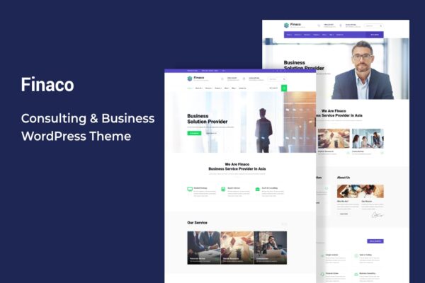 Finaco– Consulting & Business WordPress Theme