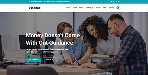 Finence - Financial & Commercial WordPress Theme