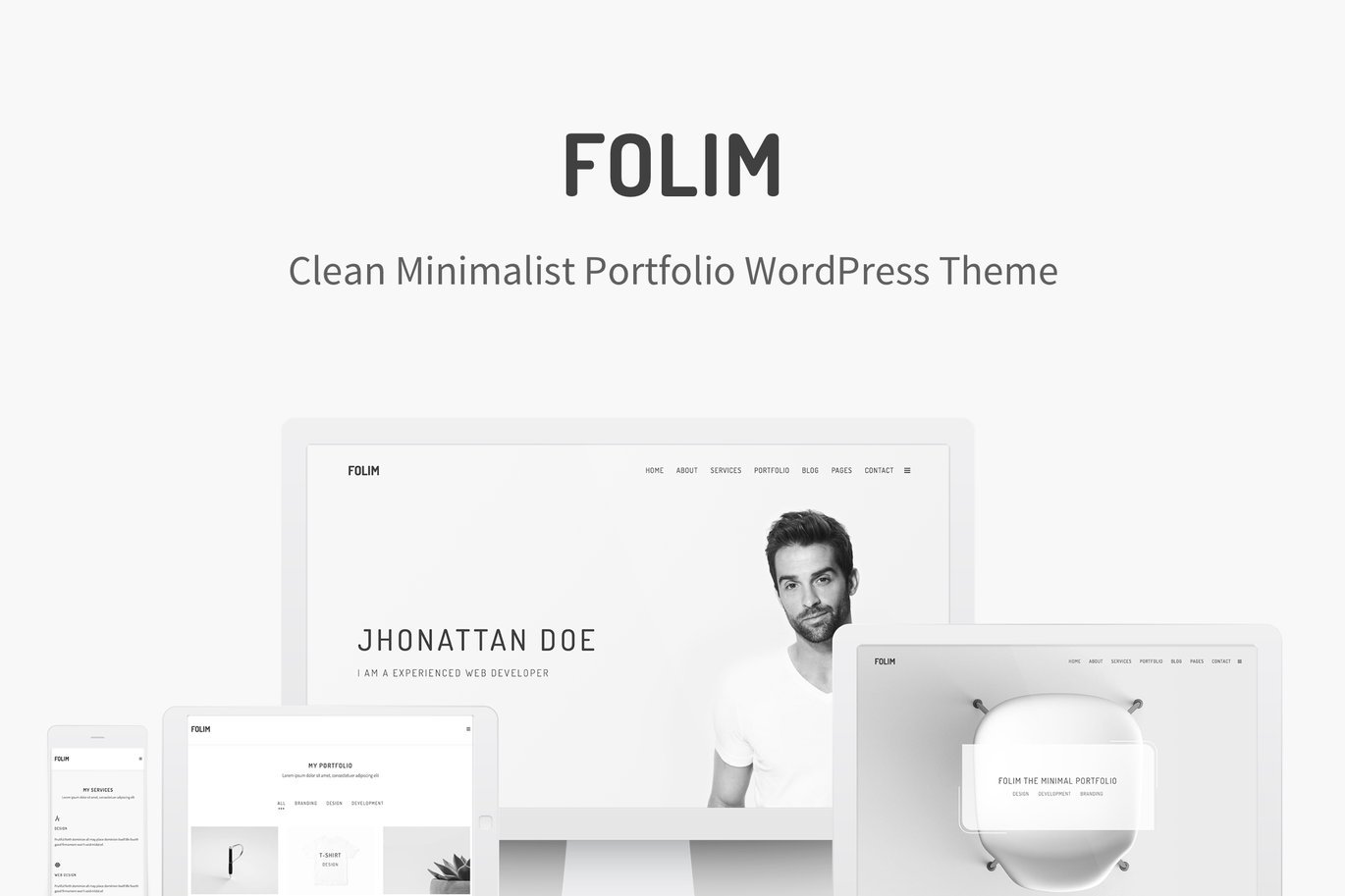Folim – Clean Minimalist Portfolio WordPress Theme