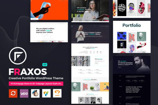 Fraxos – Creative Portfolio WordPress Theme Typ
