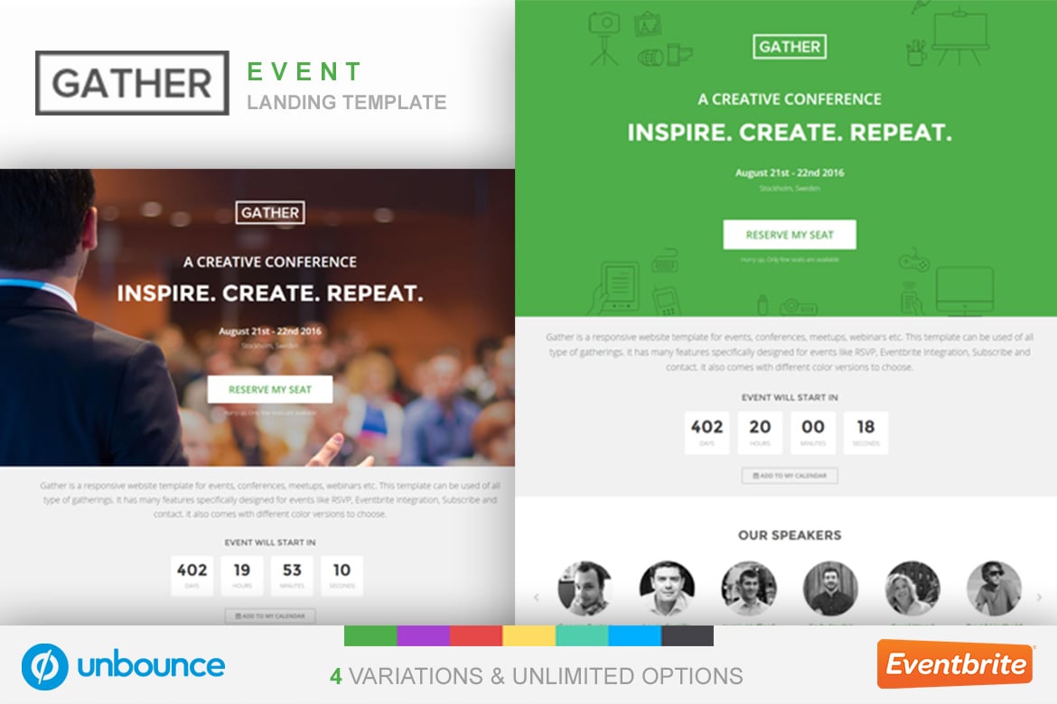 Gather – Event & Conference WP Landing Page Theme