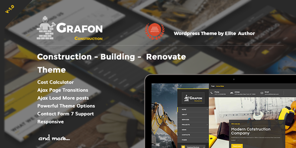Grafon – Construction Building Renovate WordPress Theme