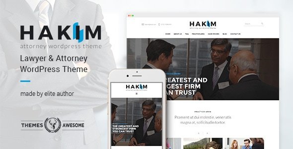 Hakim Attorney and Lawyer WordPress Theme