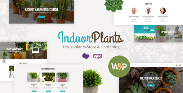Indoor Plants | Houseplants store and Gardening WordPress Theme