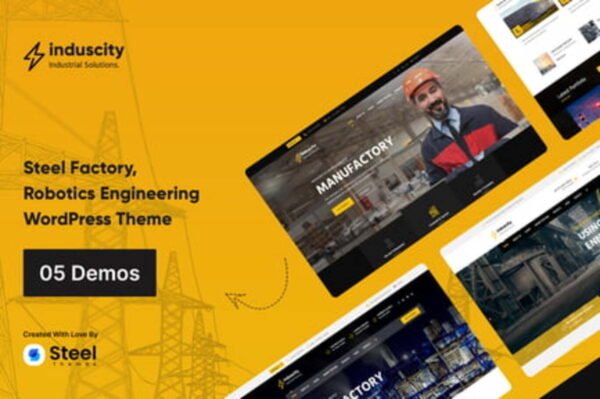 Induscity - Metal & Steel Factory WordPress Theme