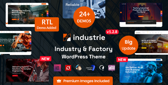 Industrie – Factory and Industry WordPress Theme