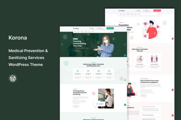 Korona - Medical & Sanitizing Services WP Theme