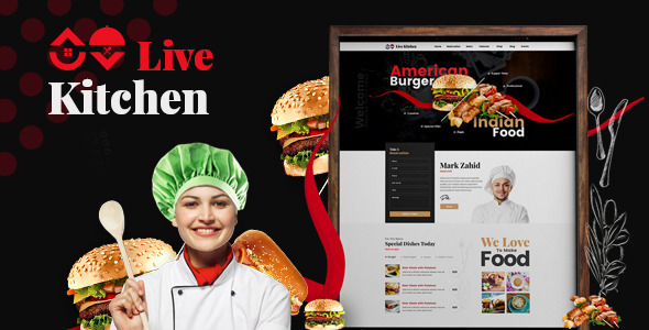 Livekitchen – Restaurant Cafe WordPress Theme