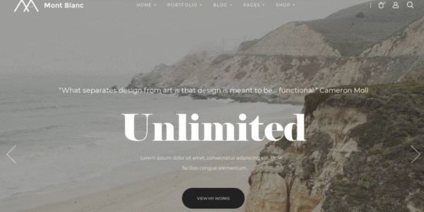 Montblanc - One-Page WordPress theme