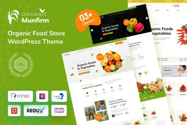 Munfirm - Organic Food Store WordPress Theme