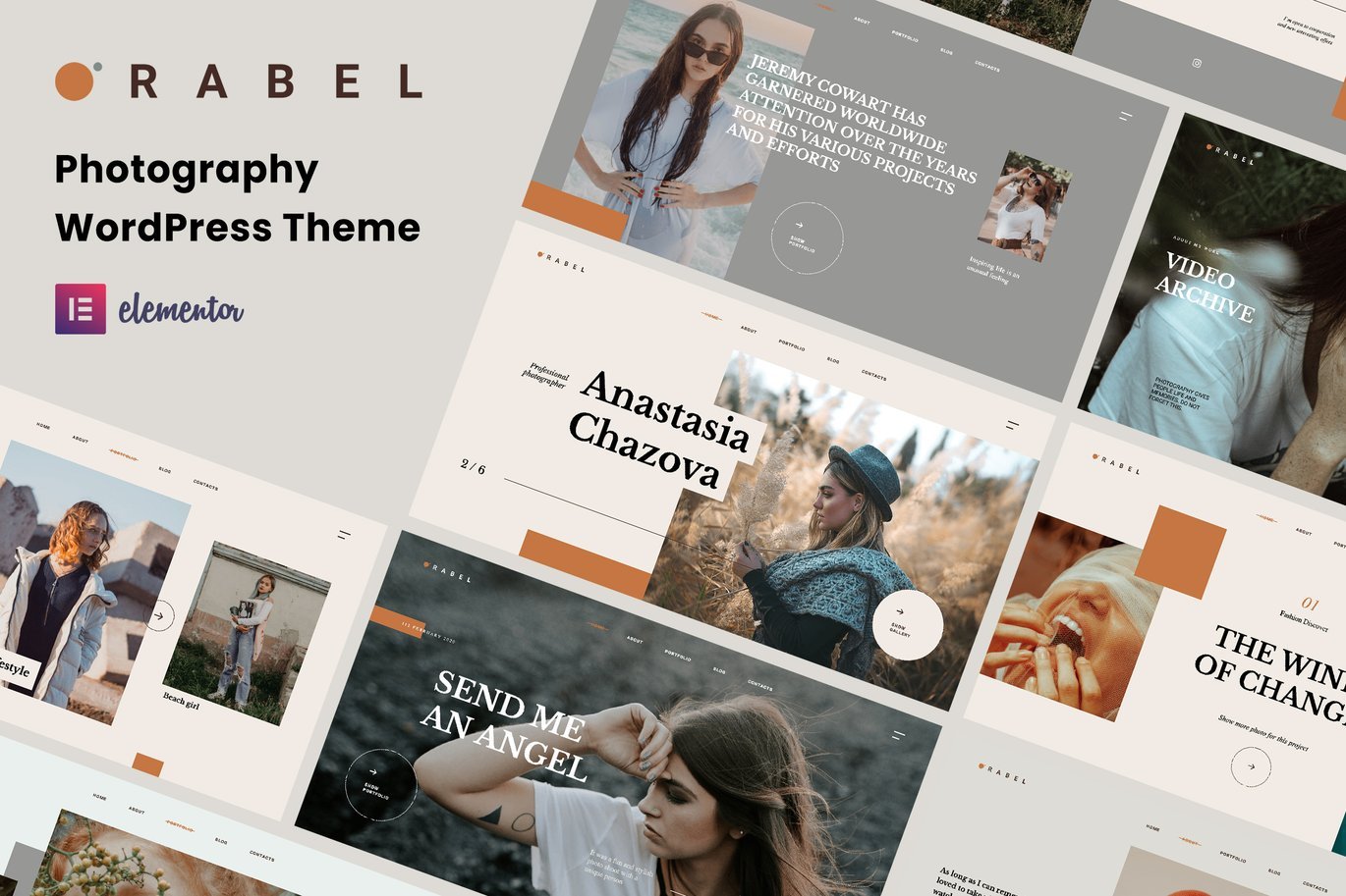 Orabel - Photography Portfolio WordPress Theme