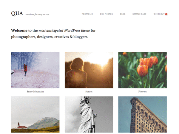 Qua - Multi Purpose Portfolio theme