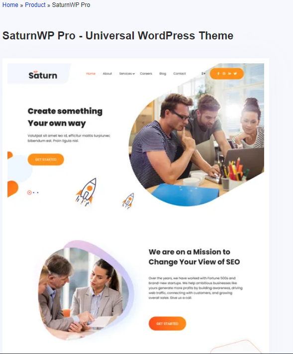 SaturnWP Pro - Universal WordPress Theme