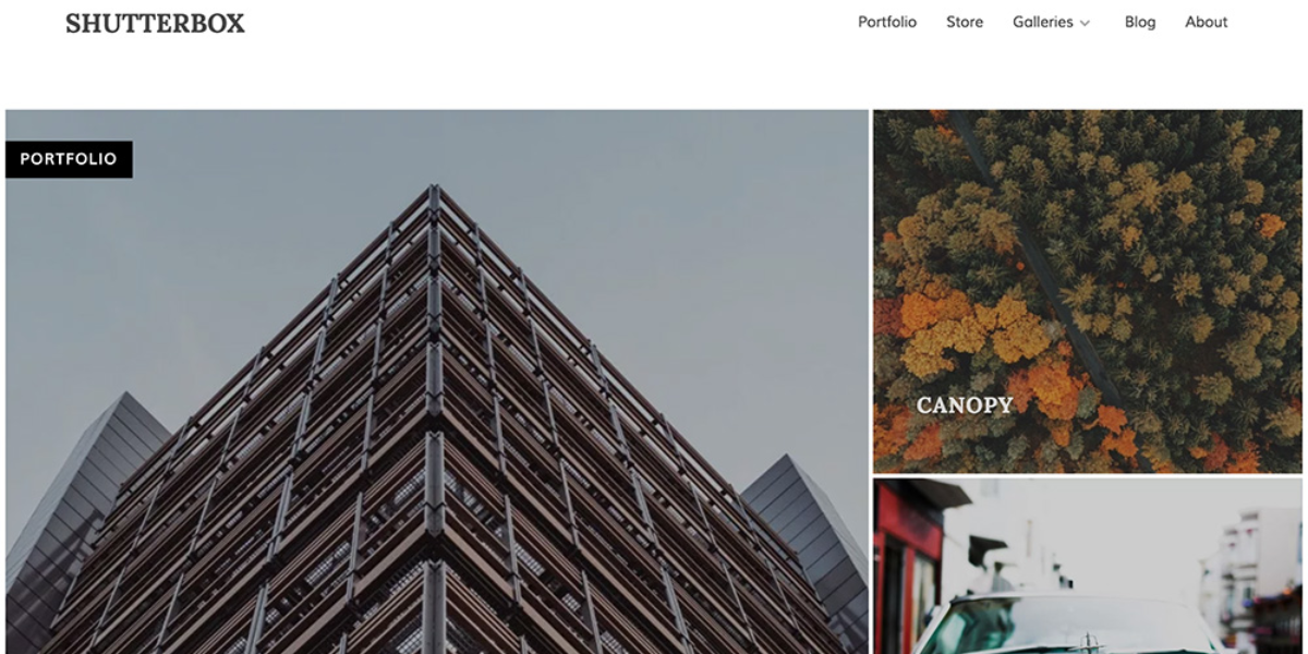 Shutterbox - Wordpress theme