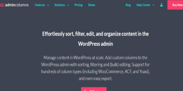 Admin Columns Pro