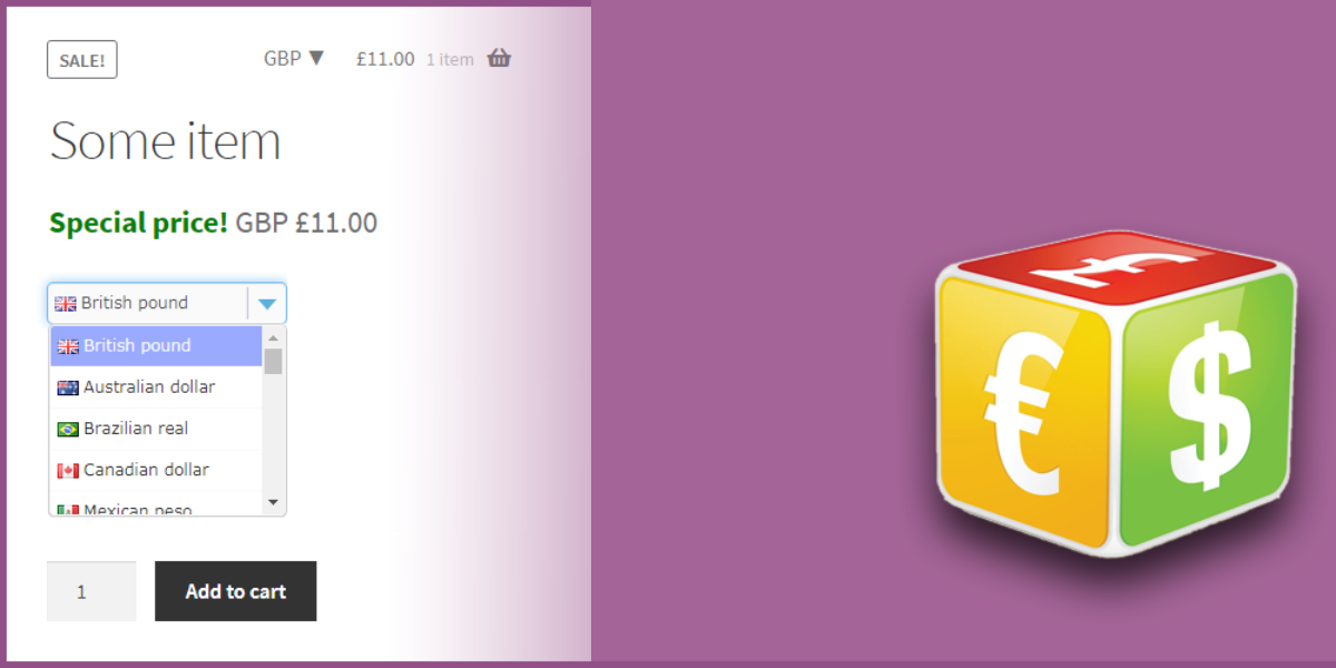 aDirectory – Currency Switcher