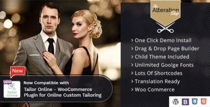 Alteration ShopWordPress WooCommerce Theme for Tailors