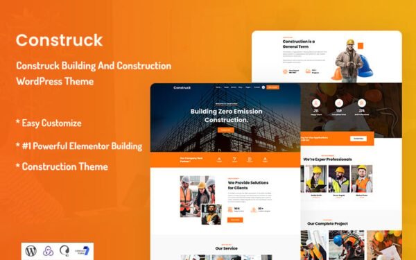 Construck – Building And Construction WordPress Theme