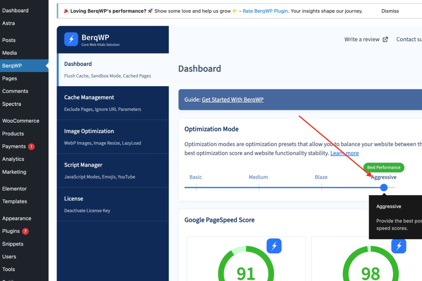 BerqWP Core Web Vitals & PageSpeed Optimization Plugin