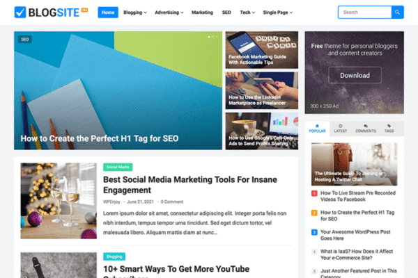 BlogSite Pro