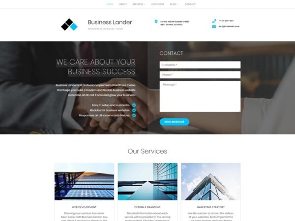 GretaThemes – Business Lander WordPress Theme