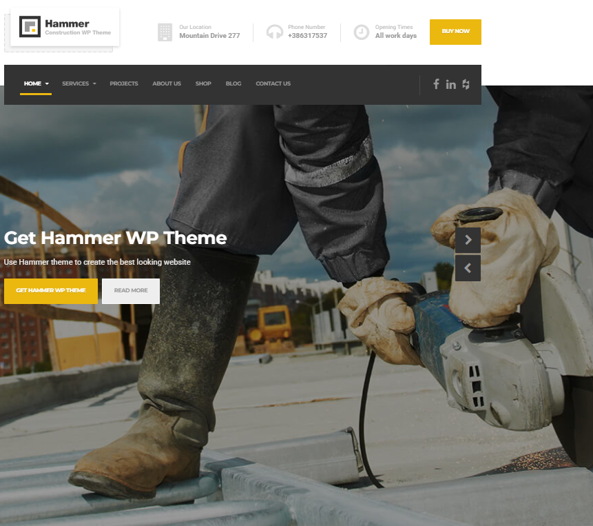 Hammer – WordPress Theme