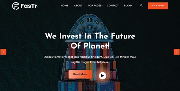 Homen - Transportation & Delivery WordPress Theme for Logistics