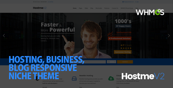 Hostme – Responsive WordPress Theme