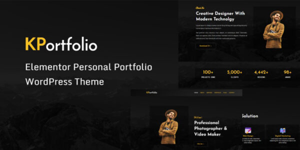 KPortfolio – Personal Portfolio WordPress Theme