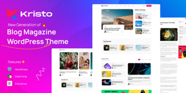 Kristo – Modern Magazine WordPress Theme