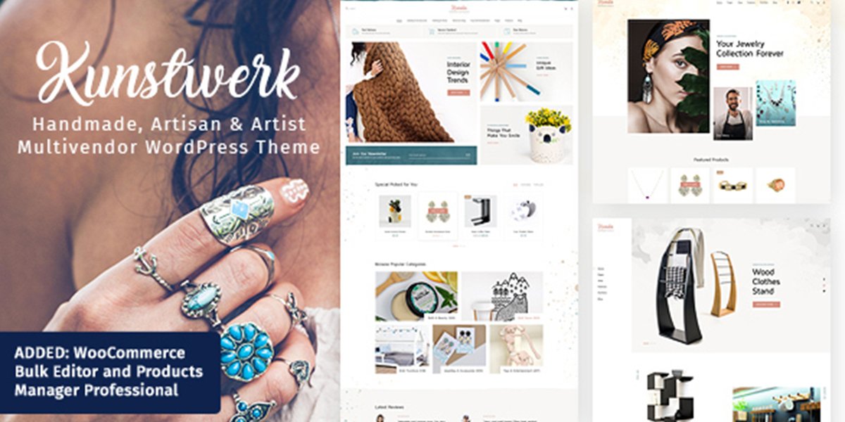 Kunstwerk – Handicraft Marketplace WordPress Theme