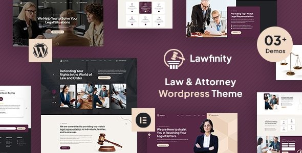 Lawfinity – Law And Attorney WordPress Theme