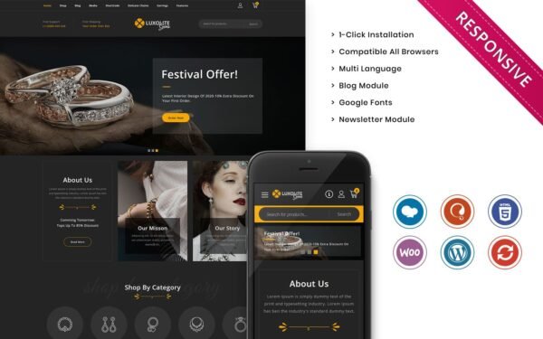 Luxolite – The Jewelry Store WooCommerce Responsive Theme