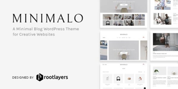 Minimalo - A Minimal Blog WordPress Theme for Creative Websites