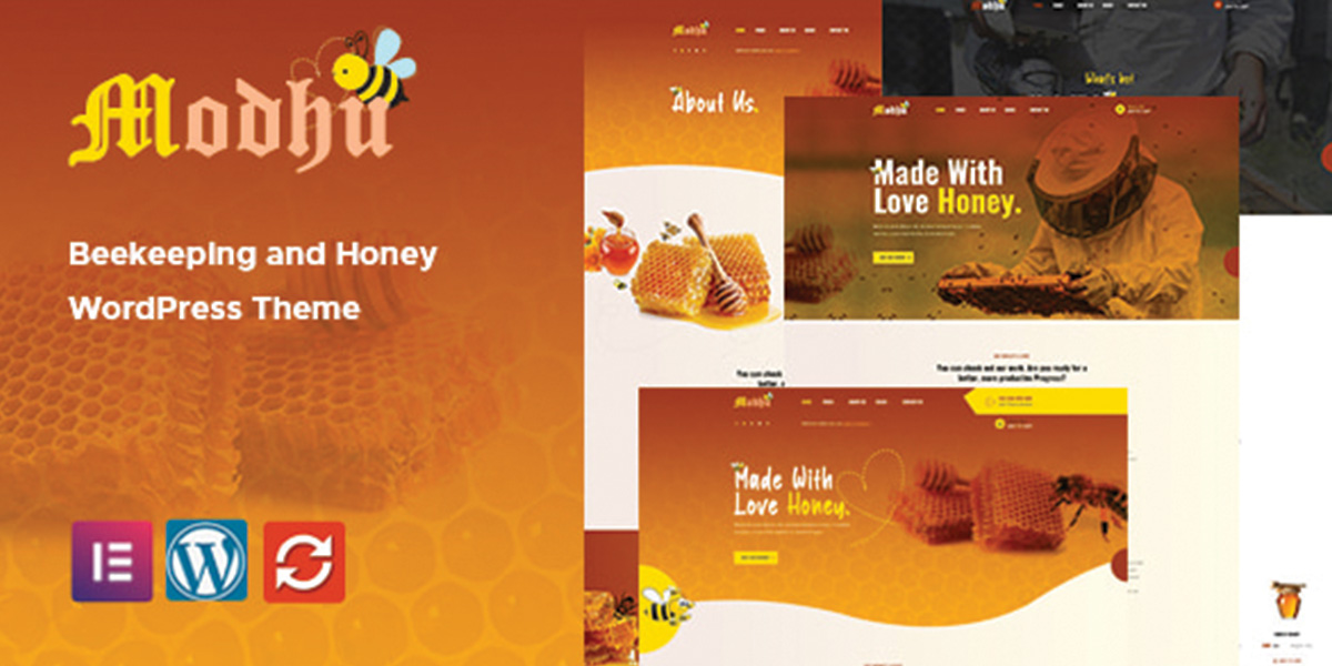 Modhu - Beekeeping and Honey WordPress Theme