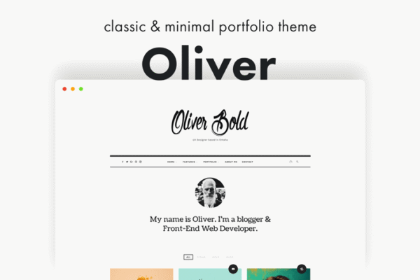 Oliver – Classic & Minimal WordPress Theme